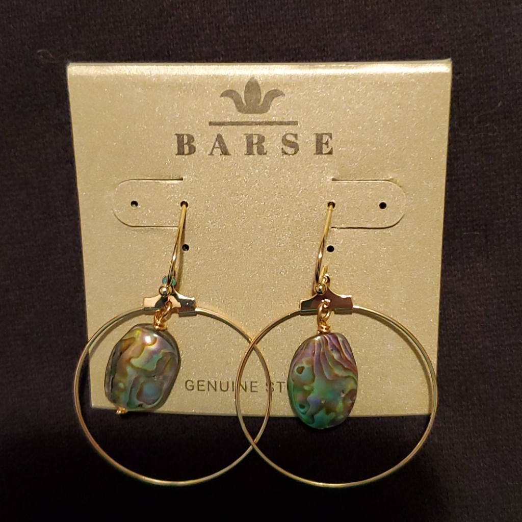 Nwt Barse Abalone Earrings 19$